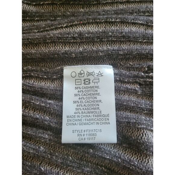 Women's Minnie Rose Cashmere Cardigan Brown Size XS Small - Picture 7 of 9